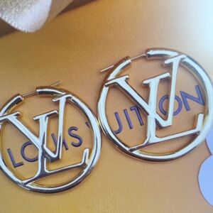 Louis Vuitton Gold Hoop Earrings